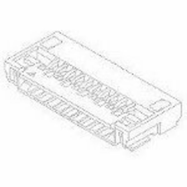 Ffc/Fpc Connector, 16 Contact(S), 1 Row(S), Female, Right Angle, 0.020 Inch Pitch, Surface Mount, Molex, Mfr#: 514411693